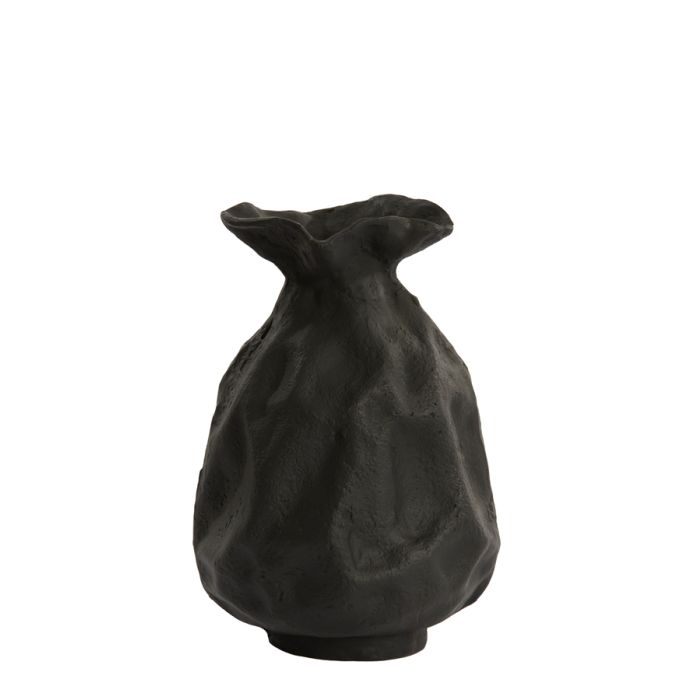 Vase deco Ø21x31 cm HOLBOX matt black