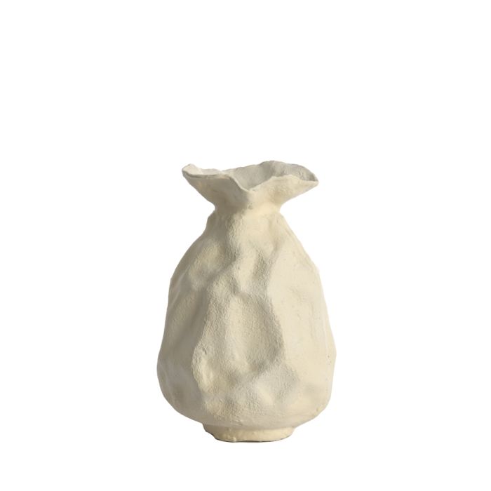 Vase deco Ø21x31 cm HOLBOX cream