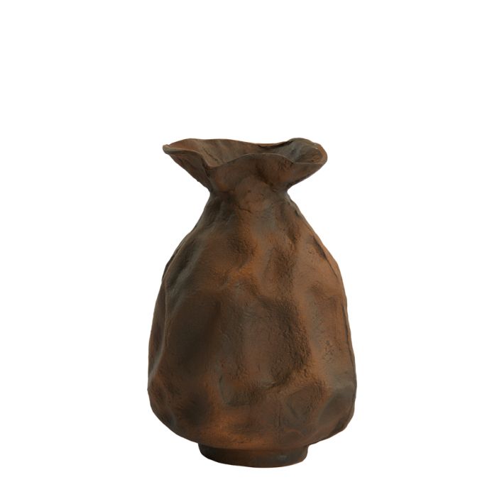 Vase deco Ø21x31 cm HOLBOX rust