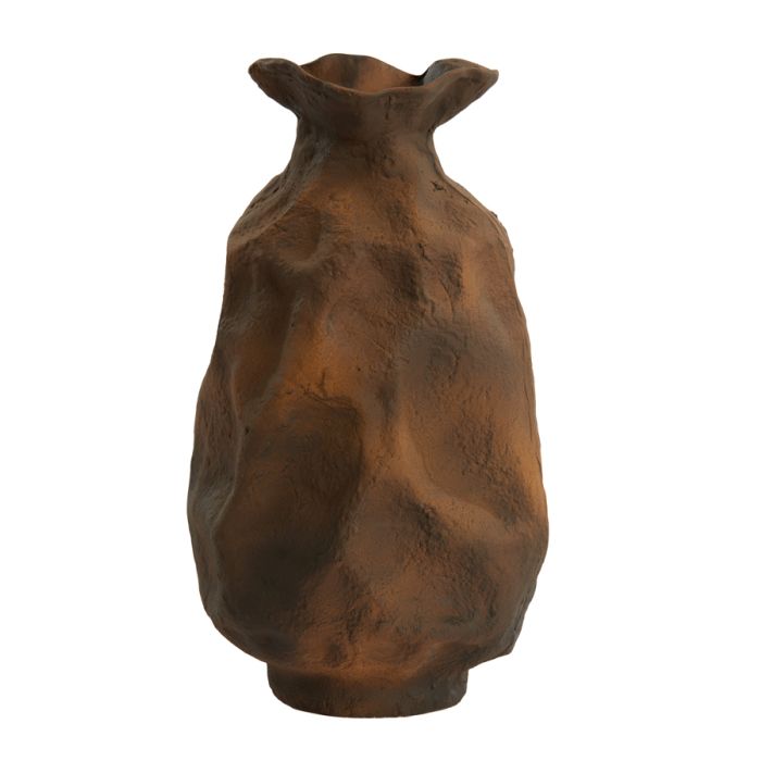 Vase deco 24x22x41 cm HOLBOX rust