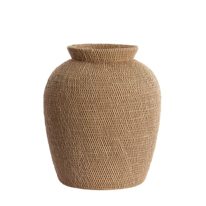 Vase deco Ø36x46,5 cm VEDELLA light brown