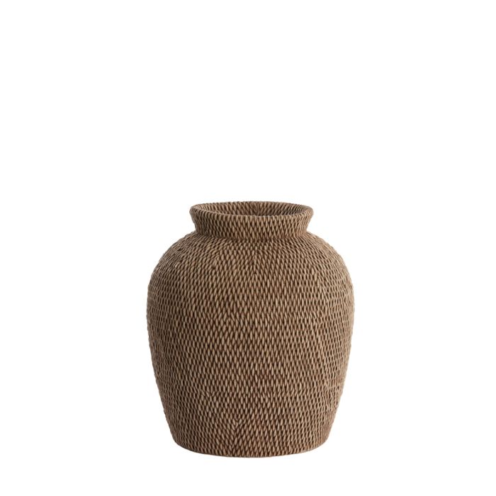Vase deco Ø26x28 cm VENDIE brown