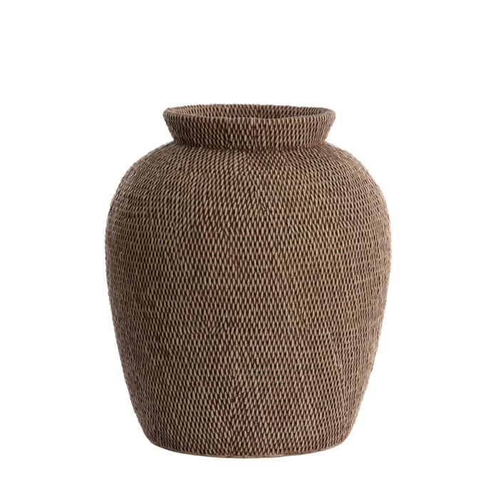 Vase deco Ø36x46,5 cm VENDIE brown