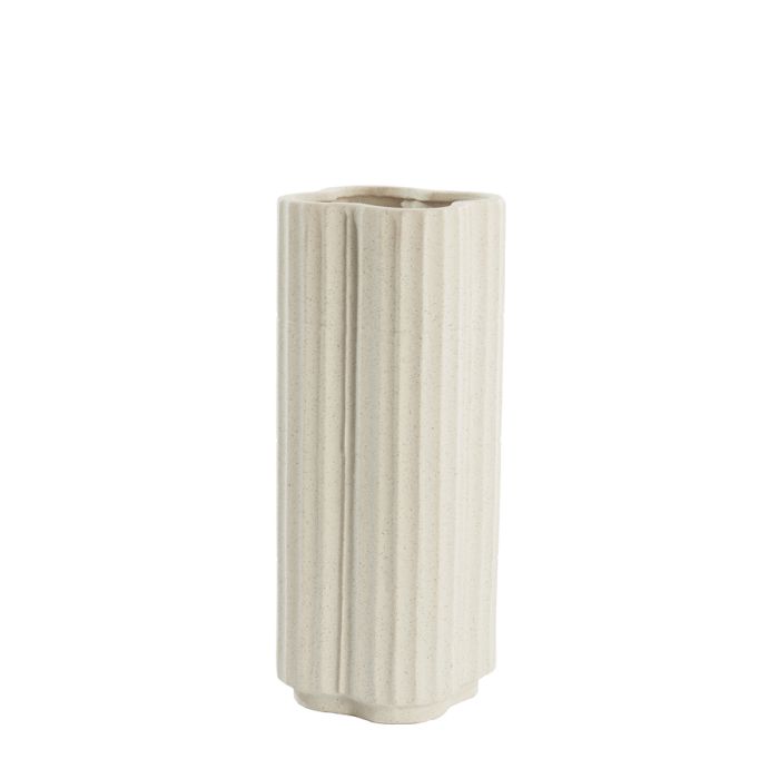 Vase Ø20x45,5 cm CASTOR ceramics ecru
