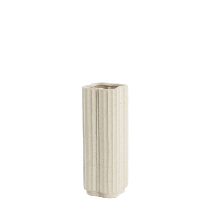 Vase Ø15x35,5 cm CASTOR ceramics ecru