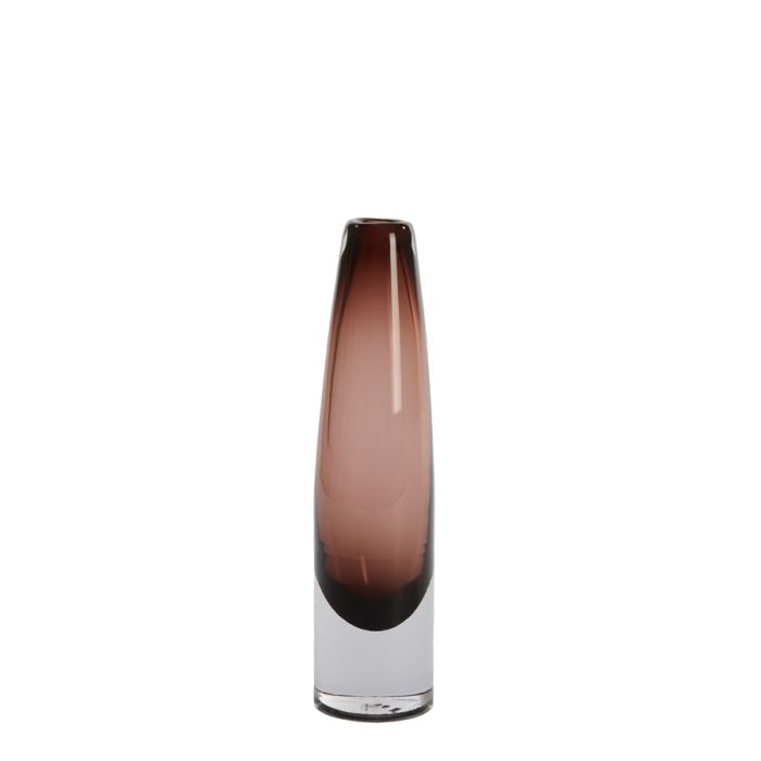 Vase Ø7,5x30,5 cm ESTUA glass brown