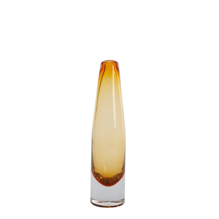 Vase Ø7,5x30,5 cm ESTUA glass amber