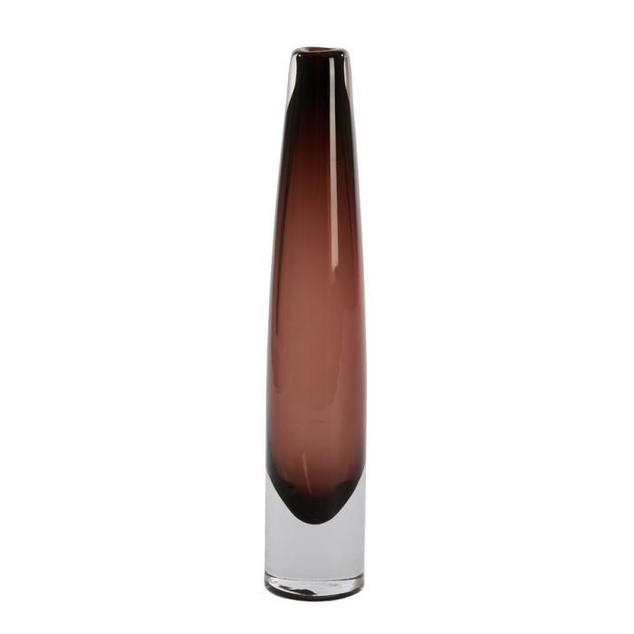 Vase Ø7,5x39,5 cm ESTUA glass brown