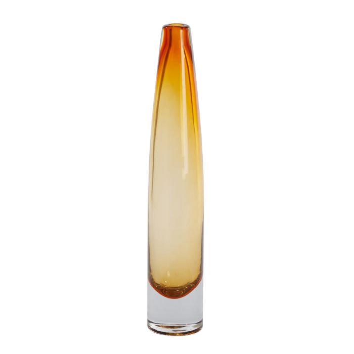 Vase Ø7,5x39,5 cm ESTUA glass amber