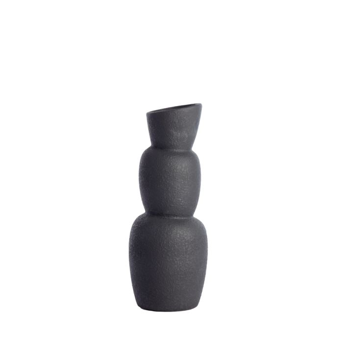 Vase Ø14,5x37,5 cm ARAM ceramics black
