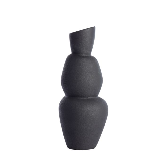 Vase Ø19x46,5 cm ARAM ceramics black