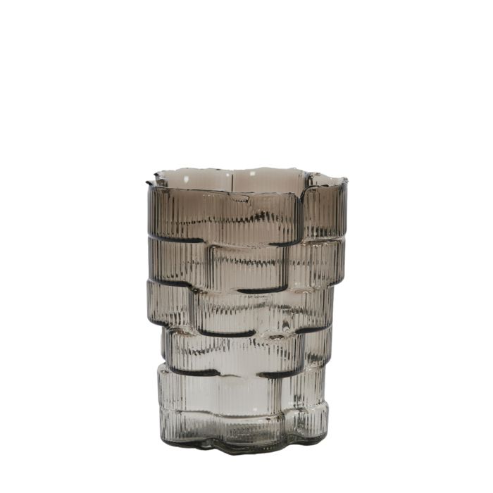 Vase Ø17x22 cm DOURO smoked glass