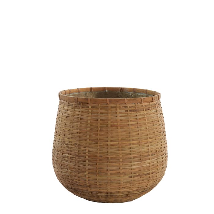 Basket Ø47x41 cm MANDOLA bamboo natural