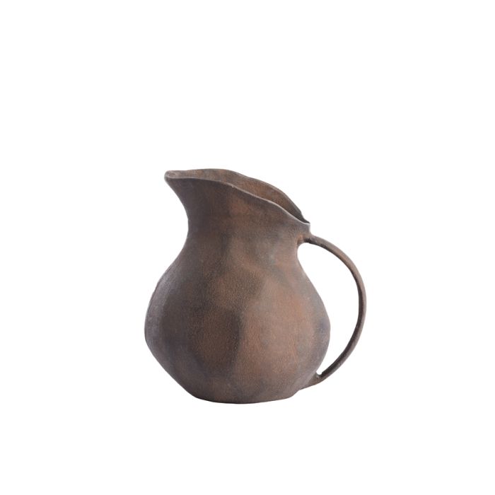 Vase deco 22x17x21 cm ALONZA dark brown