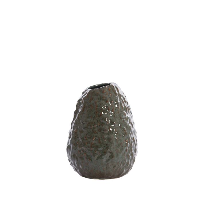 Vase deco Ø17,5x23,5 cm AVOCADO ceramics brown+green