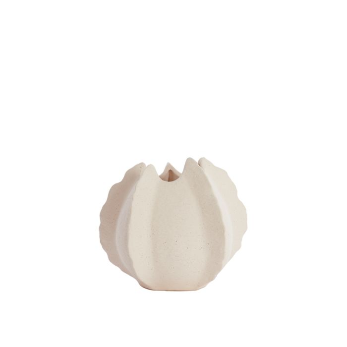 Vase deco 26,5x26x23 cm KELAPA ceramics cream