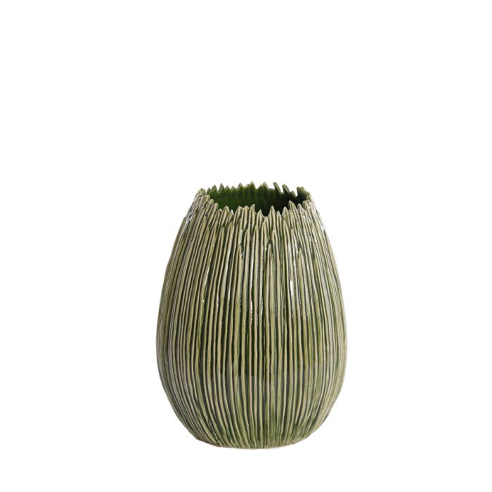 Vase deco Ø28,5x36 cm KOPRA ceramics dark green