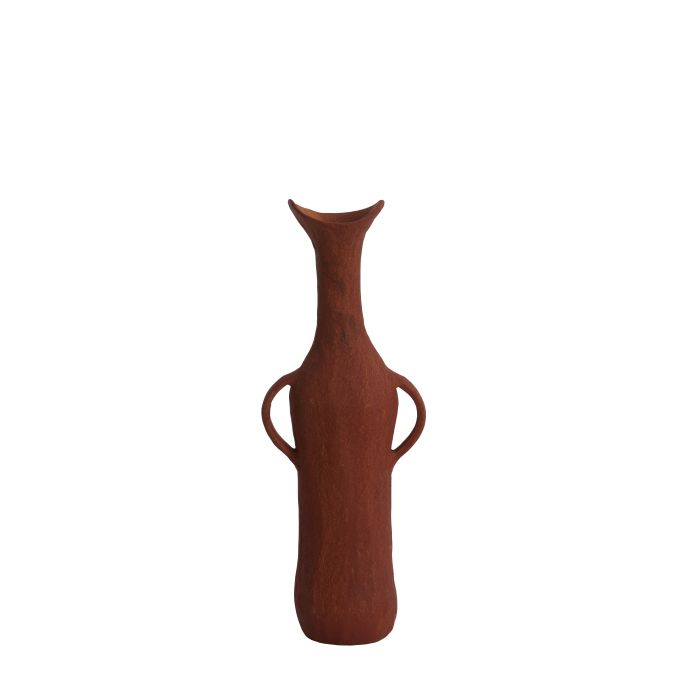 Vase deco 15x9,5x40 cm ANCONI brick red