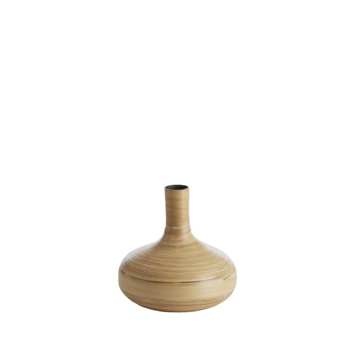 Vase deco Ø25x25 cm TOLIMU bamboo natural