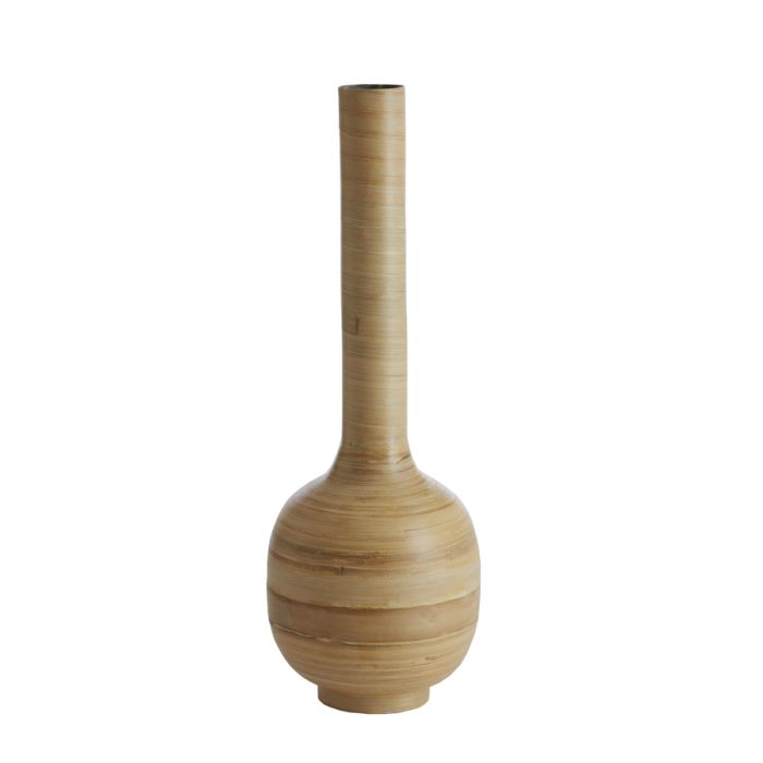 Vase deco Ø20x60 cm TOLIMU bamboo natural