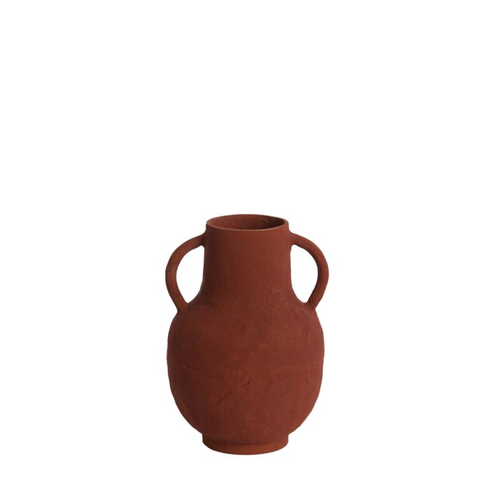 Vase deco Ø18,5x26 cm SARMANO brick red