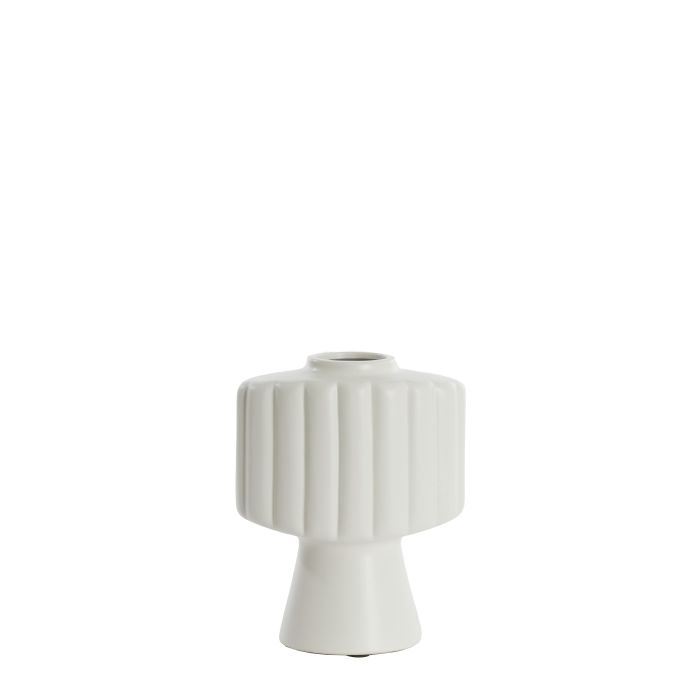 Vase deco 22,5x14,5x28,5 cm GANDARA ceramics matt cream