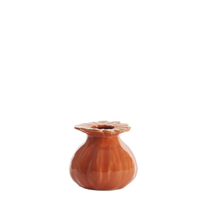 Vase deco Ø14x13 cm REWA ceramics orange