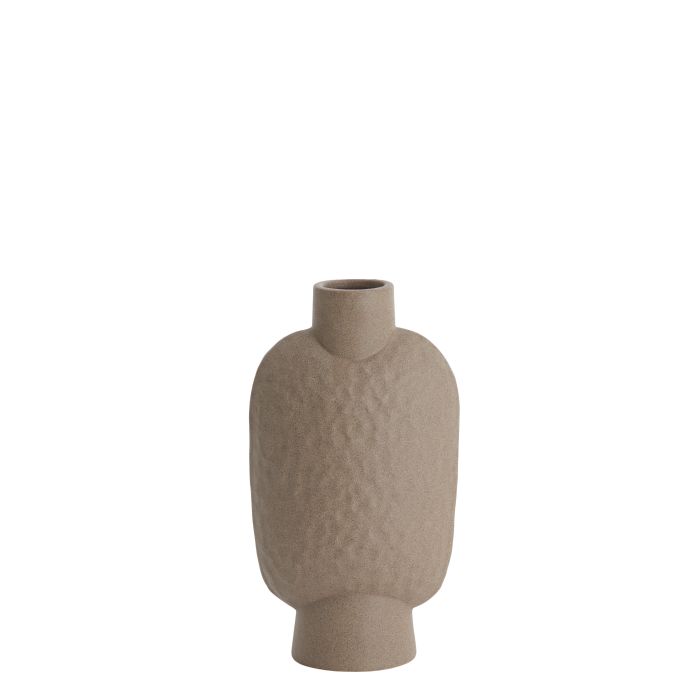 Vase deco 15,5x10x28,5 cm NAMTU ceramics matt brown