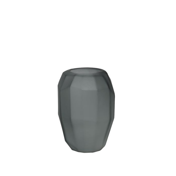 Vase 19x19x28 cm FLAMENGO glass light grey