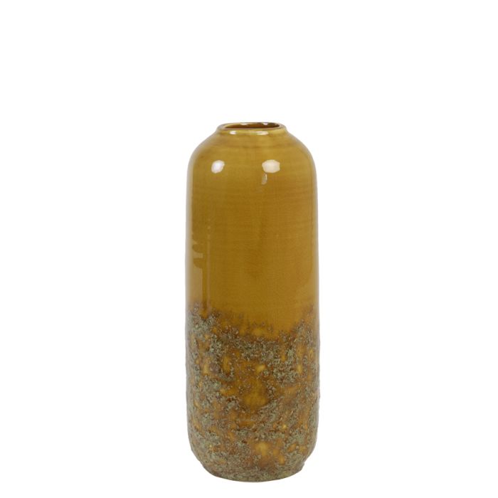 Vase Ø14x37,5 cm DULCI ceramics ocher yellow
