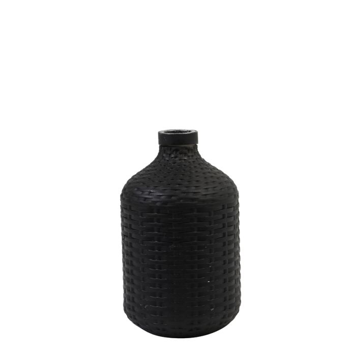 Vase deco Ø15,5x26,5 cm WICK matt black