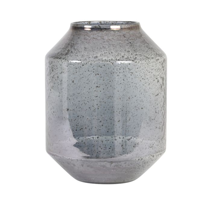 Vase Ø23x30,5 cm SOGODA glass stone finish blue