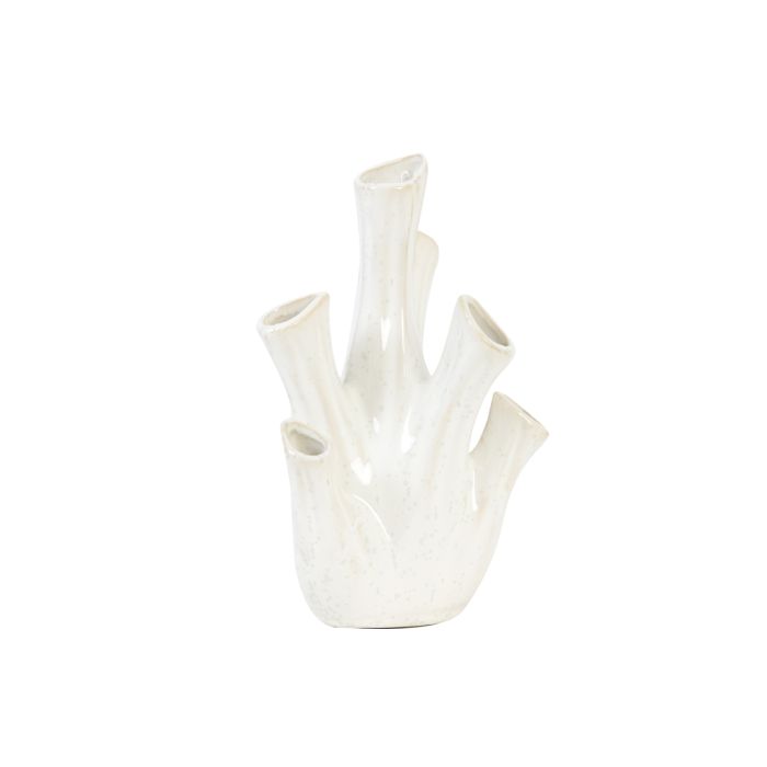 Vase deco Ø15x23,5 cm KORALI ceramics cream