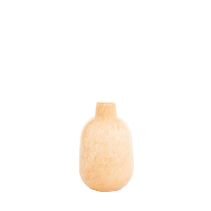Vase Ø9x15 cm DAKAR glass light brown