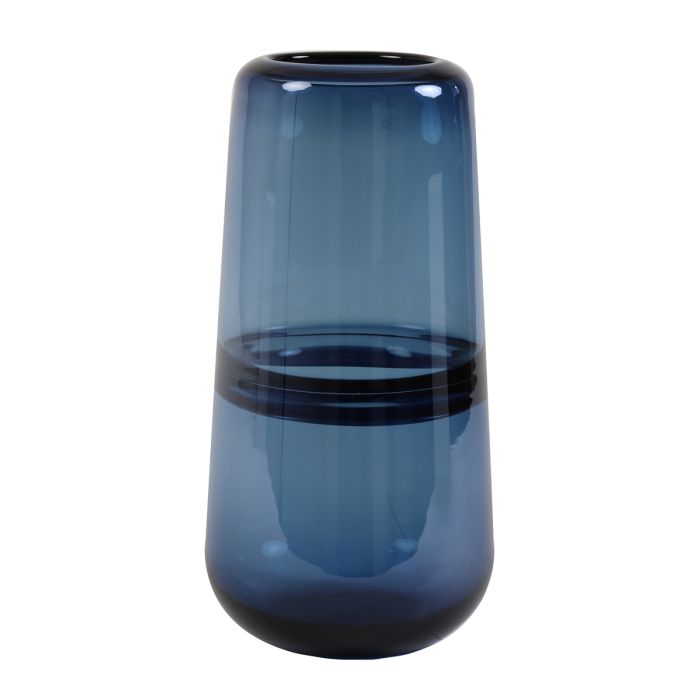 Vase Ø15x31 cm ERMIDA glass blue lustre