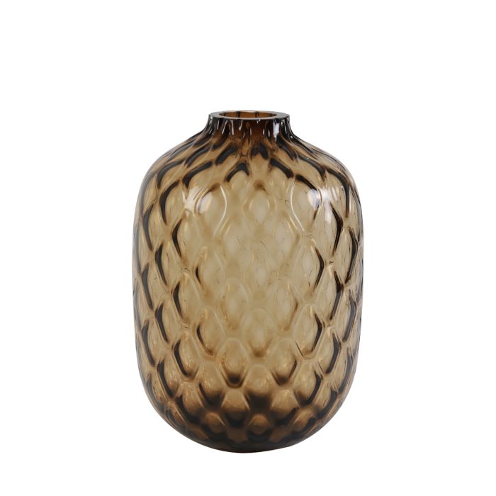 Vase Ø29x42 cm CARINO glass brown