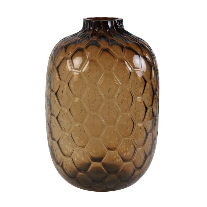 Vase Ø34x50 cm CARINO glass brown