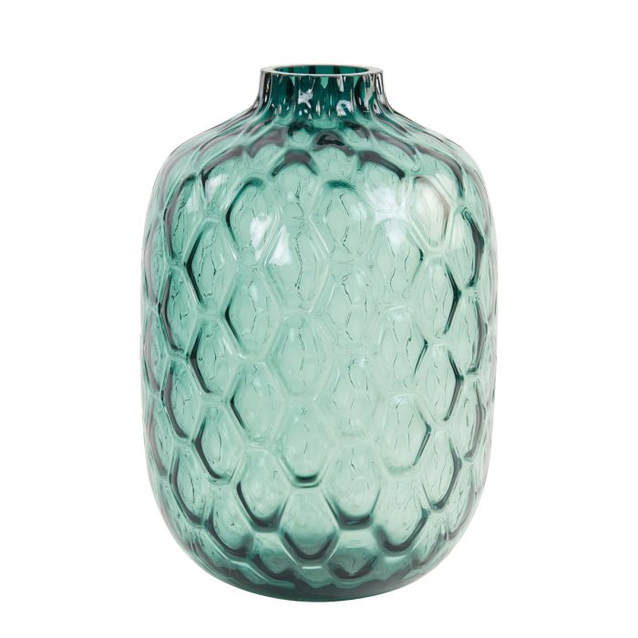 Vase Ø34x50 cm CARINO glass turquoise
