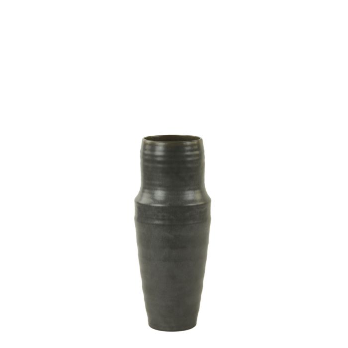 Vase deco Ø14x35,5 cm PICACHO ceramics matt dark grey