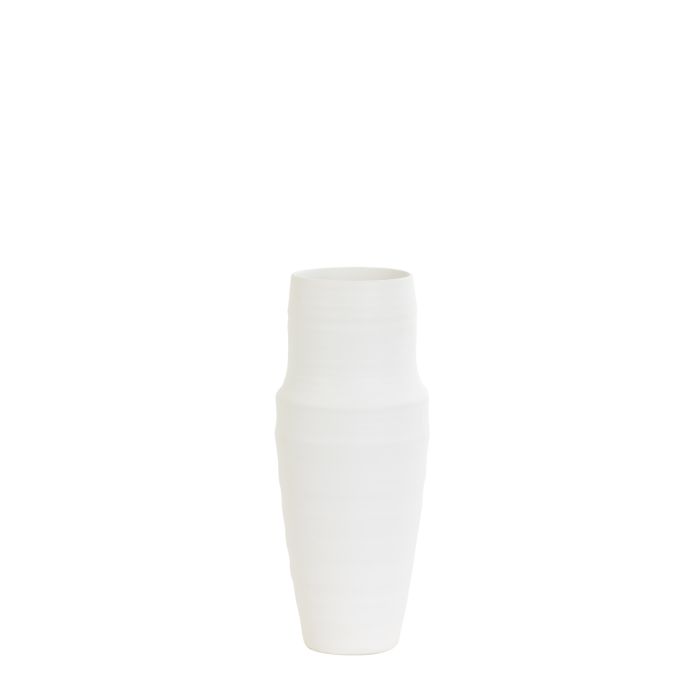 Vase deco Ø14x35,5 cm PICACHO ceramics matt white