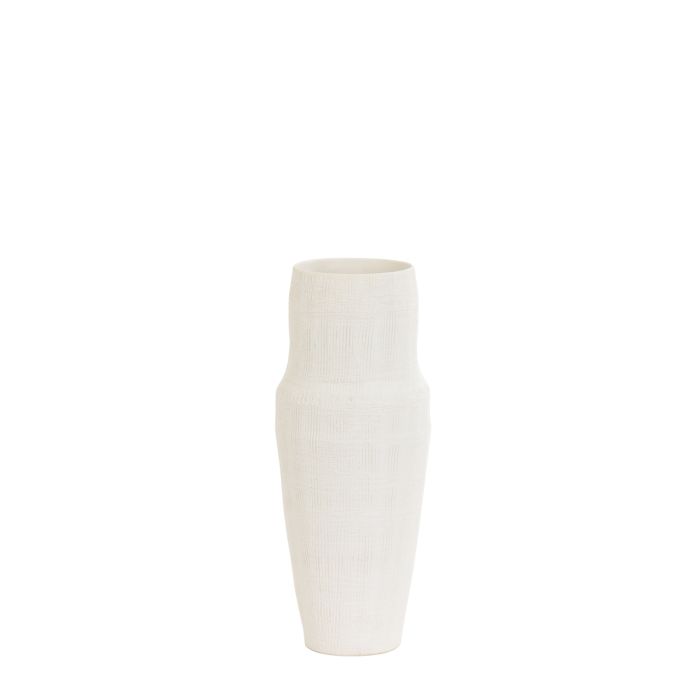 Vase deco Ø14x35,5 cm PICACHO ceramics matt cream