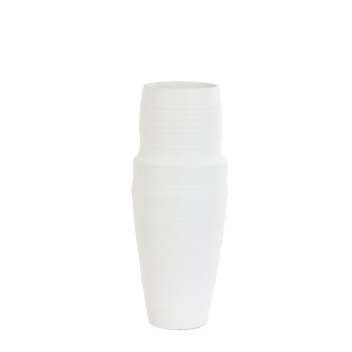 Vase deco Ø17,5x44,5 cm PICACHO ceramics matt white
