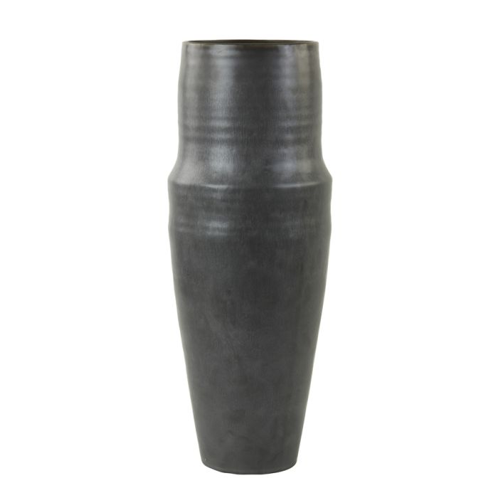 Vase deco Ø21x54,5 cm PICACHO ceramics matt dark grey