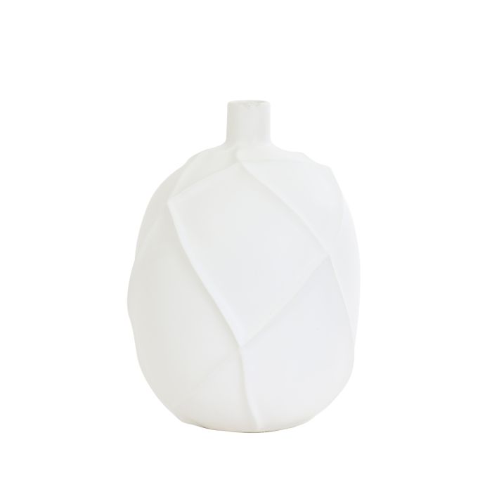 Vase deco Ø23x32 cm VENTANO ceramics matt white