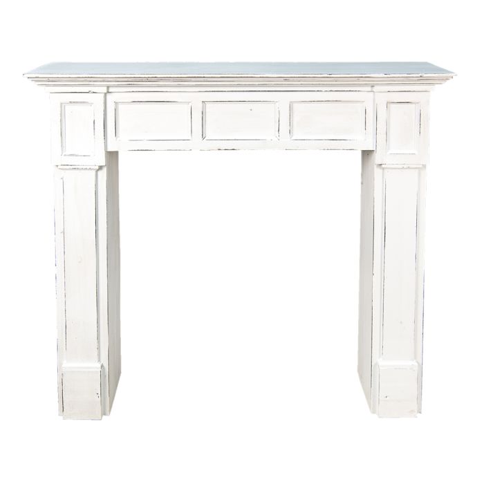 Fireplace white 125x27x108 cm - pcs