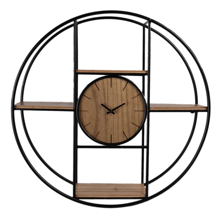 Wall clock / Wall rack Ø 60x14 cm / 1xAA - pcs