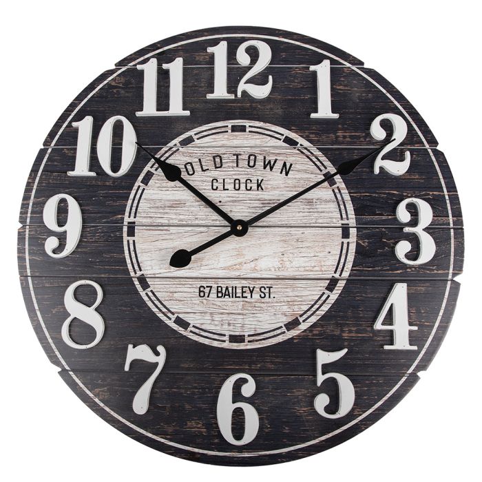 Wall clock Ø 59x5 cm / 1xAA - pcs