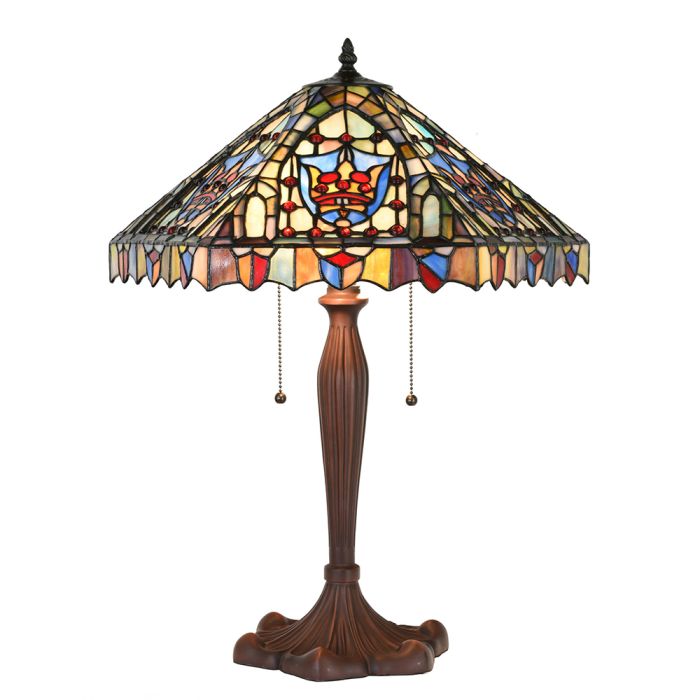 Table lamp Tiffany ? 47x60 cm E27/max 2x60W - pcs     