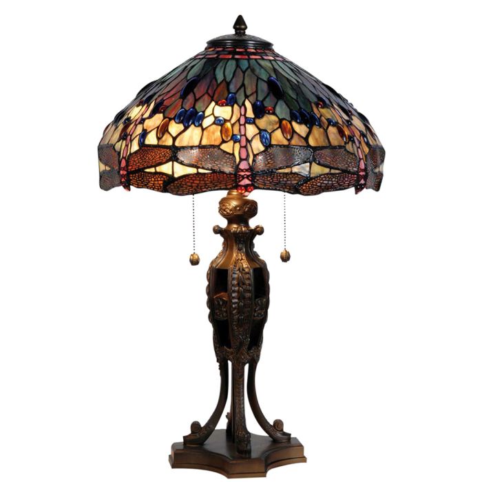 Table lamp Tiffany ? 42x64 cm E27/max 2x60W - pcs     