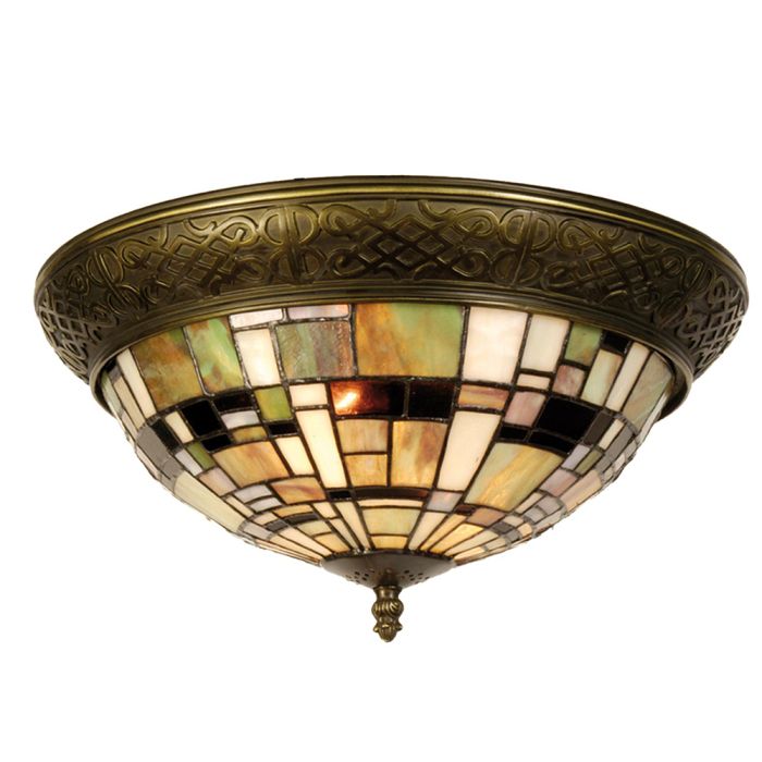 Ceiling light Tiffany Ø 38x19 cm E14/max 2x40W - pcs